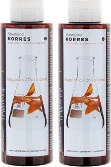 Picture of Korres Sunflower & Mountain Tea Σαμπουάν για Διατήρηση Χρώματος για Βαμμένα Μαλλιά 2x250ml