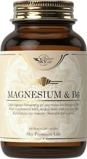 Picture of Sky Premium Life Magnesium & Vitamin B6 60 ταμπλέτες