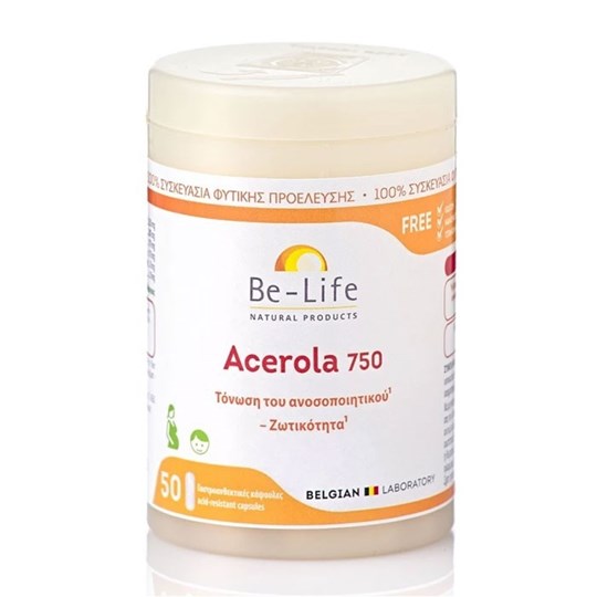 Picture of Be-Life Acerola 750 Συμπλήρωμα για την Ενίσχυση του Ανοσοποιητικού 50 κάψουλες