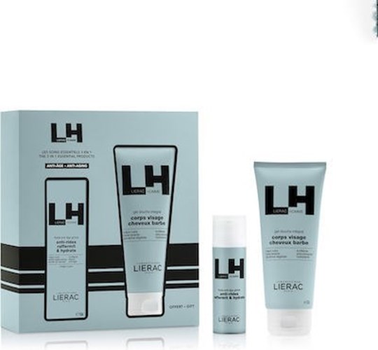 Picture of Lierac Homme Set Anti-Rides Raffermit & Hydrate Global Anti-Aging Fluid 50ml + Δώρο Douche Integral All-Over Shower Gel 200ml