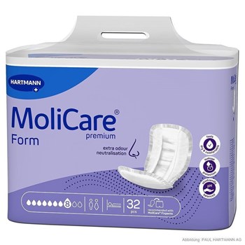 Picture of Hartmann Molicare Premium Form Unisex Σερβιέτες Ακράτειας Αυξημένης Ροής 8 Σταγόνες 32τμχ 1684080