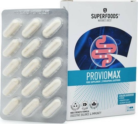 Picture of Superfoods Proviomax με Προβιοτικά και Πρεβιοτικά 15 κάψουλες
