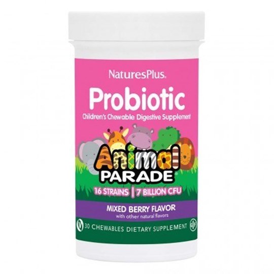 Picture of Natures Plus  Animal Parade Probiotic Kids 30 chew