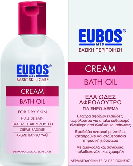 Picture of Eubos Cream Bath Oil Αφρόλουτρο για βαθύ καθαρισμό, περιποίηση του ξηρού δέρματος 200ml