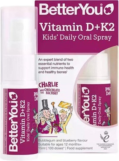Picture of Better You Vitamin D + K2 Kids Daily Oral Spray 15ml