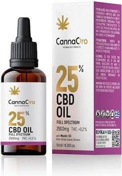 Picture of CannaOro Full Spectrum With Mastic Oil Έλαιο Κάνναβης σε Σταγόνες 2500mg με 25% CBD 10ml