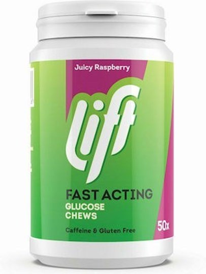 Picture of Lift Fast Acting Clucose Chews 50 μασώμενες ταμπλέτες Juicy Raspberry