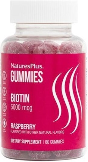 Picture of Nature's Plus Gummies Biotin 500mcg Raspberry GUMMIES 60