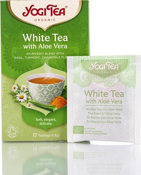 Picture of Yogi Tea Λευκό Τσάι Βιολογικό Aloe Vera 17 Φακελάκια 30.6gr