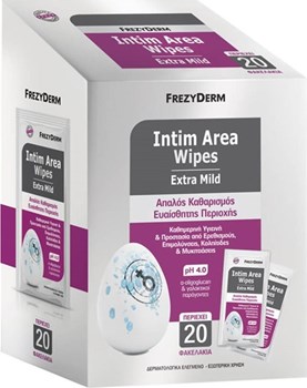 Picture of FREZYDERM INTIM AREA WIPES (ΦΑΚΕΛΛΑΚΙΑ 20 ΤΕΜ)