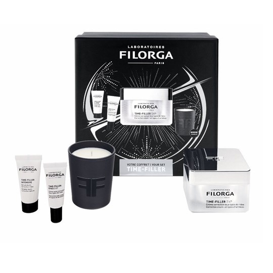 Picture of Filorga PROMO Time Filler 5XP Cream Αντιρυτιδική Κρέμα Ημέρας 50ml - ΔΩΡΑ Serum Αντιγηραντικός Ορός Προσώπου 7ml - Eyes Cream Αντιρυτιδική Κρέμα Ματιών 4ml - Αρωματικό Κερί