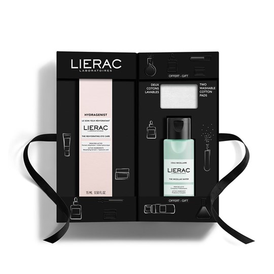 Picture of Lierac XMAS PROMO PACK Hydragenist Ενυδατική Περιποίηση Ματιών 15ml, Micellar Water Καθαριστικό Νερό Ντεμακιγιάζ 50ml & Cotton Pads 2τμχ.