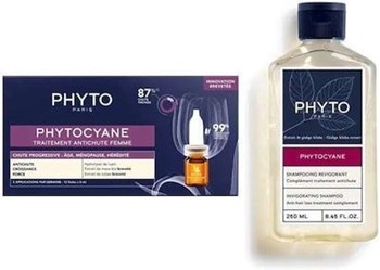 Picture of Phyto Set Phytocyane Progressive Anti-Hair Loss Treatment for Women 12 φυαλίδια x 3,5ml + Δώρο Phytocyane Shampoo 100ml