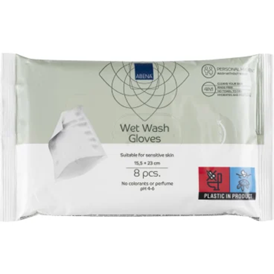Picture of ABENA Wet Wash Gloves – Υγρά Γάντια Καθαρισμού – 8 TMX
