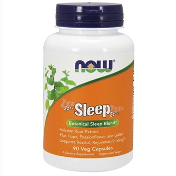 Picture of Now Foods Sleep Formula with Valerian Συμπλήρωμα Διατροφής για Χαλάρωση του Σώματος & του Πνεύματος, 90veg.caps