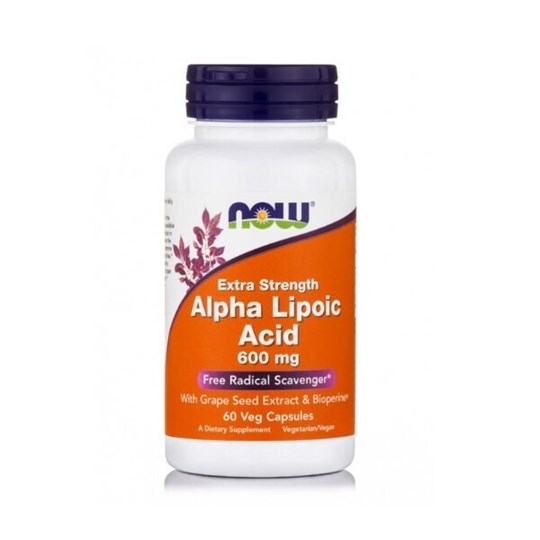Picture of Now Foods Alpha Lipoic Acid 600mg 60 Veget.caps