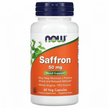 Picture of Now Foods Saffron 50mg, 60veg.caps