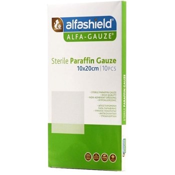 Picture of Alfashield Sterile Paraffin Gauze 10x20cm (10τμχ) - Αποστειρωμένες Γάζες Παραφίνης