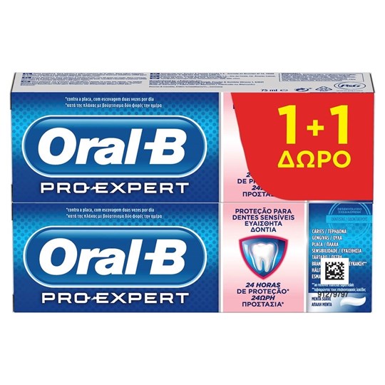 Picture of Oral-B Expert Pro Sensitive Οδοντόκρεμα για Ευαίσθητα Δόντια 2x75ml