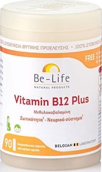 Picture of Be-Life Vitamin B 12 Plus Βιταμίνη για Ενέργεια & Ανοσοποιητικό 90 κάψουλες