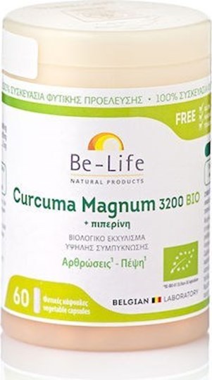 Picture of Be-Life Curcuma Magnum 3200 Συμπλήρωμα για την Υγεία των Αρθρώσεων 60 κάψουλες
