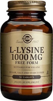 Picture of SOLGAR L-Lysine 1000mg 50 tabs