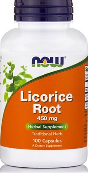 Picture of Now Foods Licorise Root 450 mg 100caps