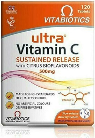 Picture of Vitabiotics ULTRA® VITAMIN C  SR & Bioflavonoid 500mg 60TABS
