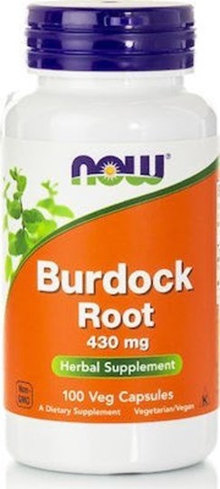 Picture of Now Burdock Root 430mg 100 κάψουλες