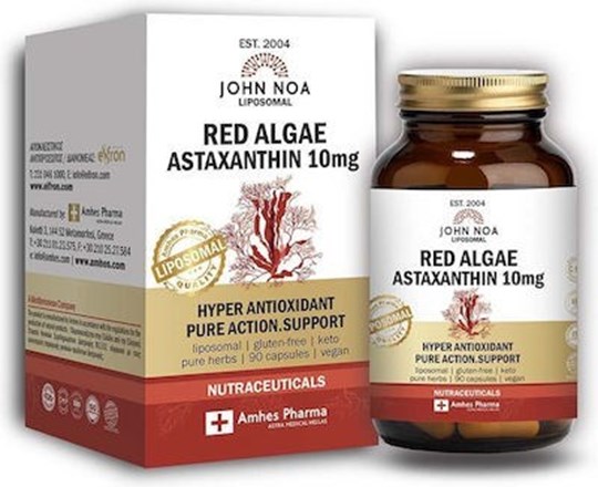 Picture of John Noa Liposomal Red Algae Astaxanthin 10mg 90 φυτικές κάψουλες