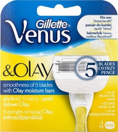 Picture of Gillette Venus & Olay Ανταλλακτικές Κεφαλές με 5 Λεπίδες και Λιπαντική Ταινία 4τμχ