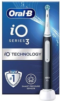 Picture of Oral-B iO Series 3 Black Ηλεκτρική Οδοντόβουρτσα με Αισθητήρα Πίεσης 1 τεμάχιο