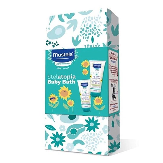 Picture of Mustela Set Stelatopia Baby Bath - Βρεφικό Αφρόλουτρο 2x200ml