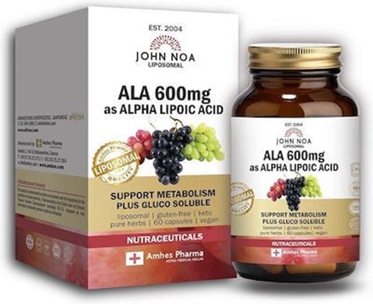 Picture of John Noa Liposomal ALA 600mg 60 κάψουλες