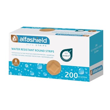Picture of ALFASHIELD Αδιάβροχα Αυτοκόλλητα Επιθέματα Alfashield Water Resistant Round Strips 200τμχ