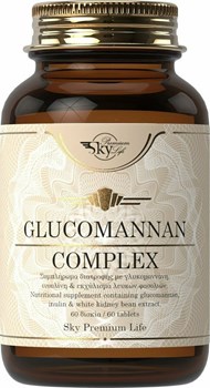 Picture of SKY PREMIUM GLUCOMANNAN COMPLEX White kidney bean extract 300mg & Glucomannan 100mg 60tabs