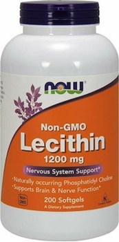 Picture of Now LECITHIN 1200 mg (NON-GMO) - 200 Softgels