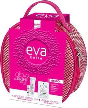 Picture of Intermed PROMO PACK Eva Belle Glow By Night Firming Κρέμα Νυκτός 50ml, Vitamin C Booster 15ml & Hydrogel Μάσκα Ματιών 3gr.