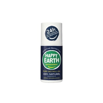 Picture of Happy Earth Αποσμητικό 24h σε Roll-On Χωρίς ΑλουμίνιοLemon Sandalwood  Men Protect 75ml