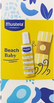 Picture of Mustela Αδιάβροχο Βρεφικό Αντηλιακό Spray Beach Baby για Πρόσωπο & Σώμα SPF50 200ml