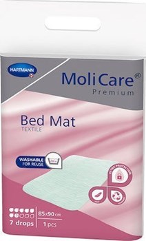 Picture of MoliCare® Premium Bed Mat Τextile Υποσέντονο επαναπλενόμενο πολλαπλών χρήσεων 7 σταγόνων (85x90cm) συσκευασία 1 τεμαχίου