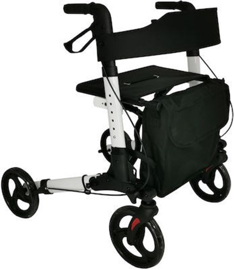Picture of Mobiak Action Πτυσσόμενος Περιπατητήρας Rollator Αλουμινίου Μαύρος 0805492