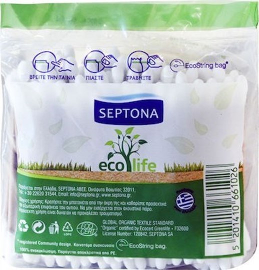 Picture of Septona Eco Life Μπατονέτες Βιοδιασπώμενες 200τμχ
