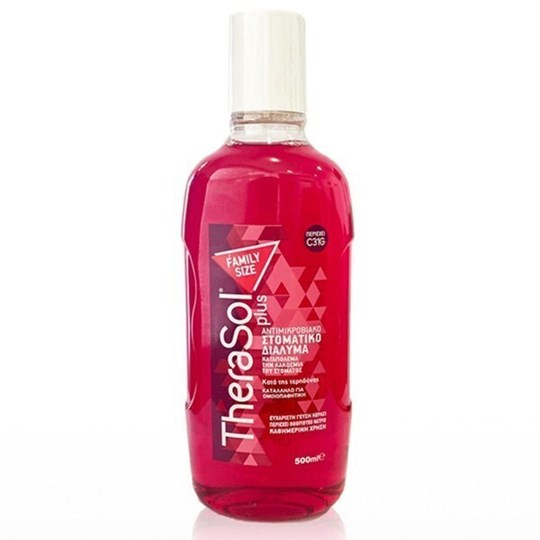 Picture of Therasol Plus Family Size Στοματικό Διάλυμα για την Ουλίτιδα  500ml Value Pack
