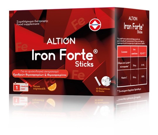 Picture of Altion Iron Forte Sticks 30 φακελίσκοι Πορτοκάλι