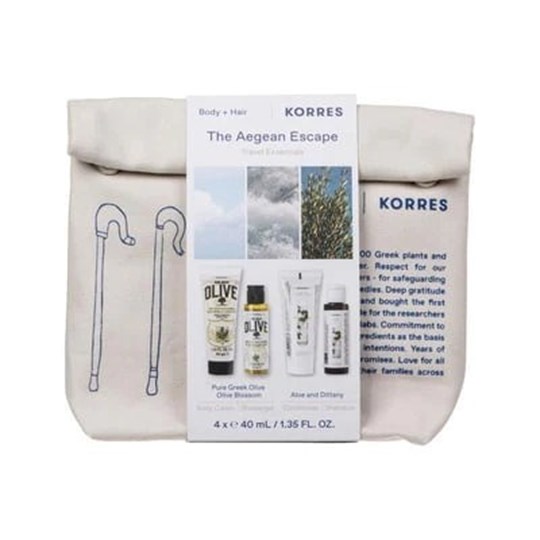 Picture of Korres The Aegean Escape Travel Essentials Σετ Περιποίησης για Καθαρισμό Σώματος 5τμχ