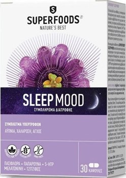 Picture of Superfoods Sleep Mood Συμπλήρωμα για τον Ύπνο 30 κάψουλες