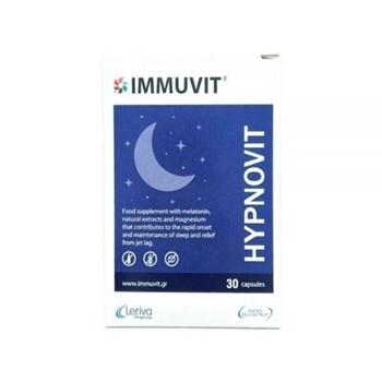 Picture of Leriva Pharma Immuvit Hypnovit Ειδικό Συμπλήρωμα Διατροφής 30 κάψουλες