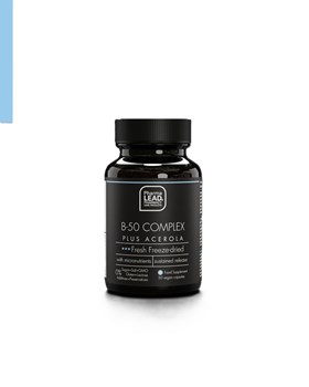 Picture of PHARMALEAD BLACK RANGE B-50 COMPLEX PLUS ACEROLA CAPS 30 ΤΕΜ