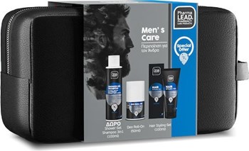 Picture of Pharmalead Promo Pack Men’s Care Blue Hair & Body Men’s Shower Gel Shampoo 100ml & Hair Styling Gel For Men 100ml & Deo Roll-on For Men 50ml